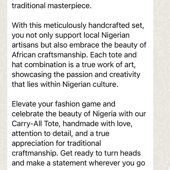 Vintage 💕Kweenzyafrik Ankara printed handmade Keimie Carry all Tote hat set - Picture 12 of 16